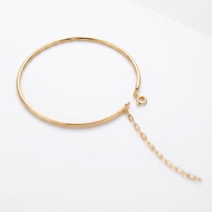 BRACELETE AJUSTÁVEL COM BANHO DE OURO