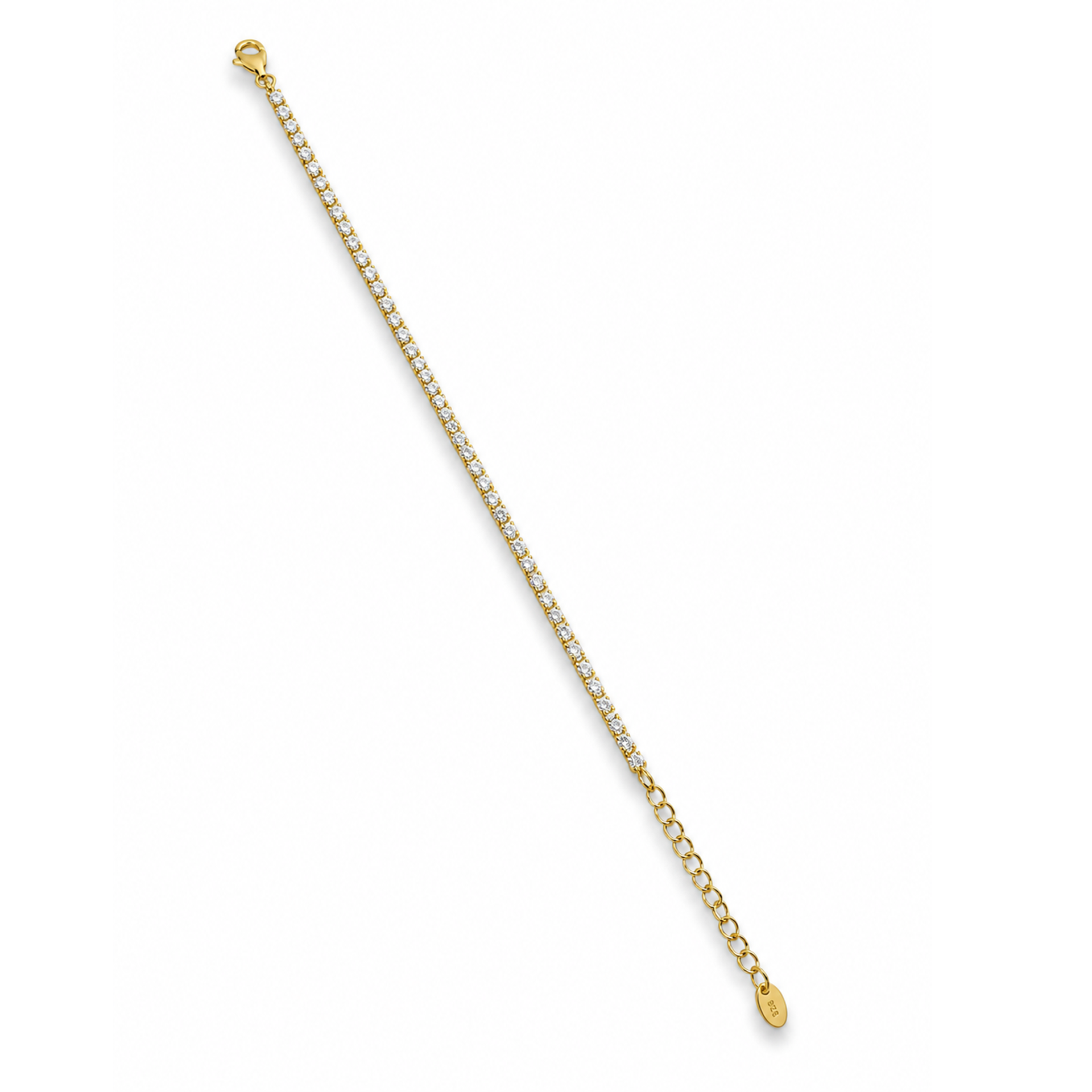 Pulseira Riviera 2mm com Banho de Ouro 18k - Imagem 2