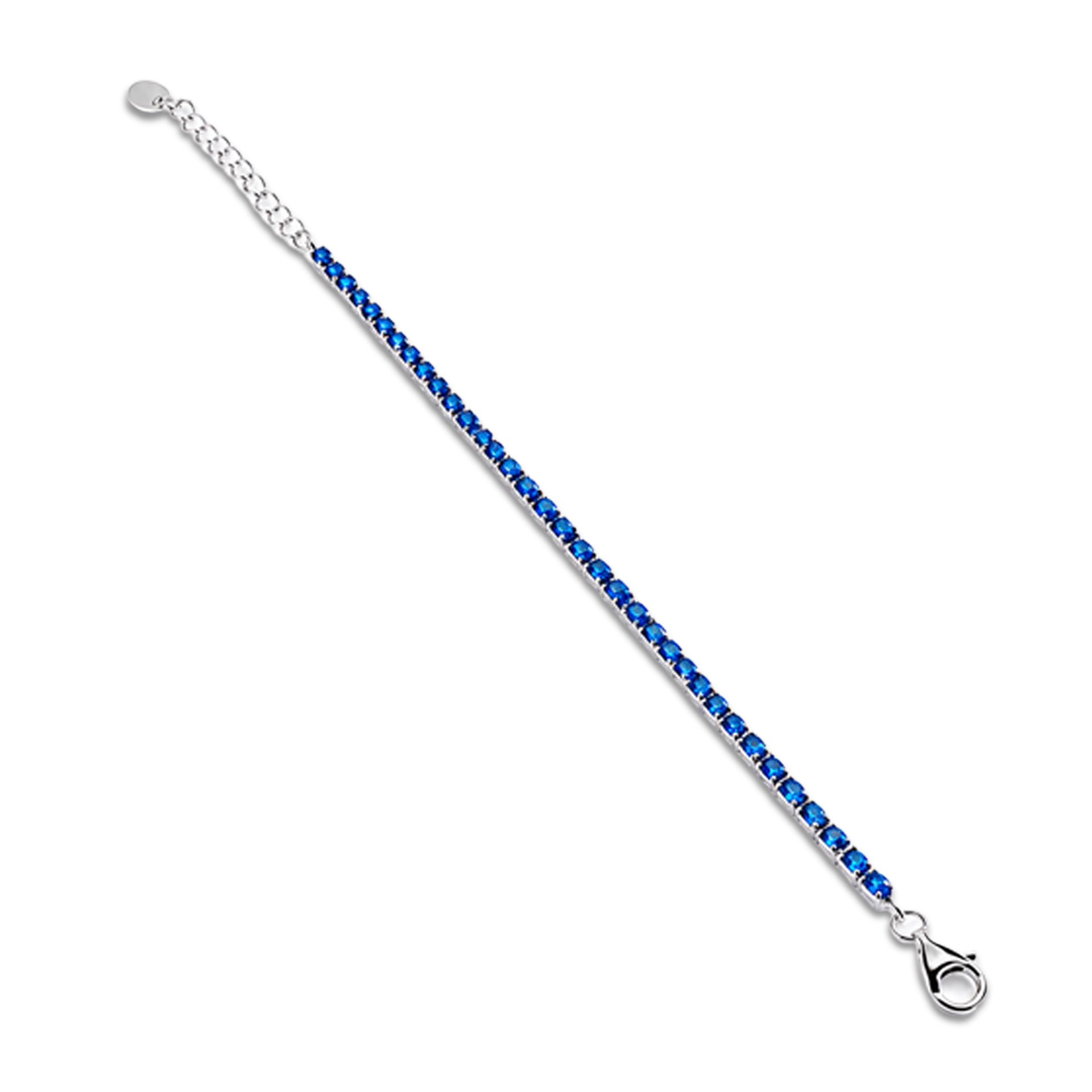 Pulseira Riviera Azul em Prata 925 - Imagem 2